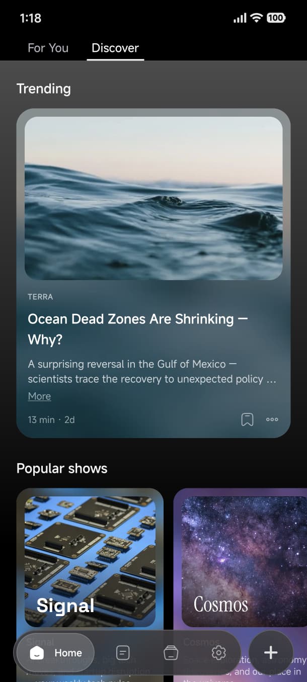 Lucend app screenshot